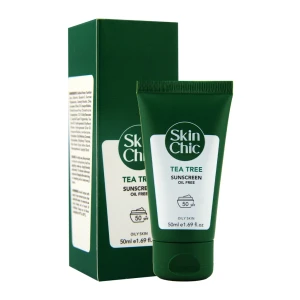 کرم ضد آفتاب SPF50 پوست چرب اسکین شیک حاوی روغن درخت چای